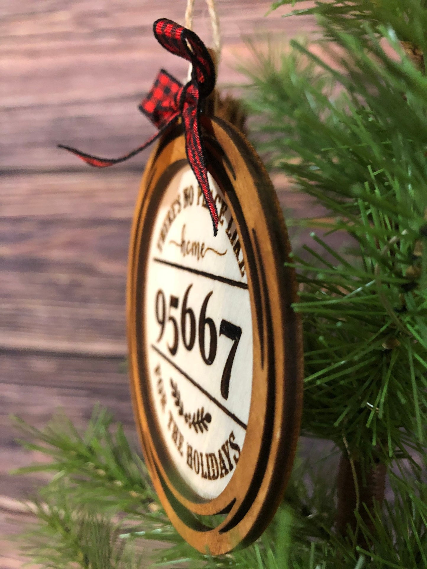 There’s No Place Like Home Zipcode, Home Address Ornaments